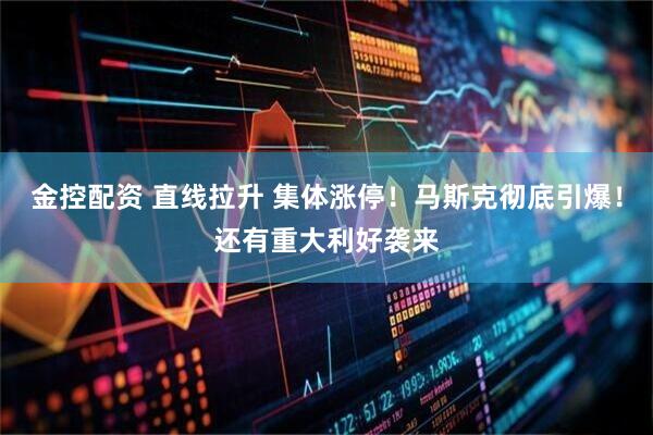 金控配资 直线拉升 集体涨停！马斯克彻底引爆！还有重大利好袭来